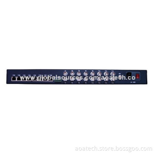 Fiber Video Converter, Converts 16-channel Video, Audio, Data, Ethernet to Fiber-opticNew